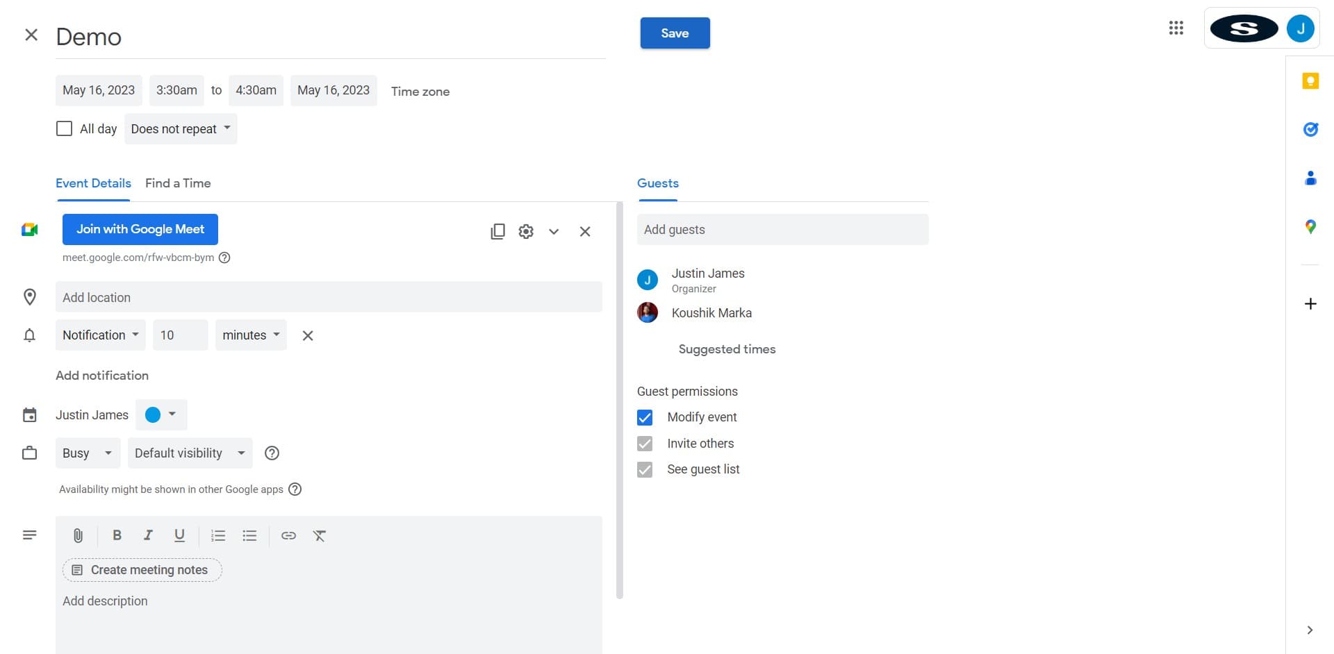 Enable guest modification permissions