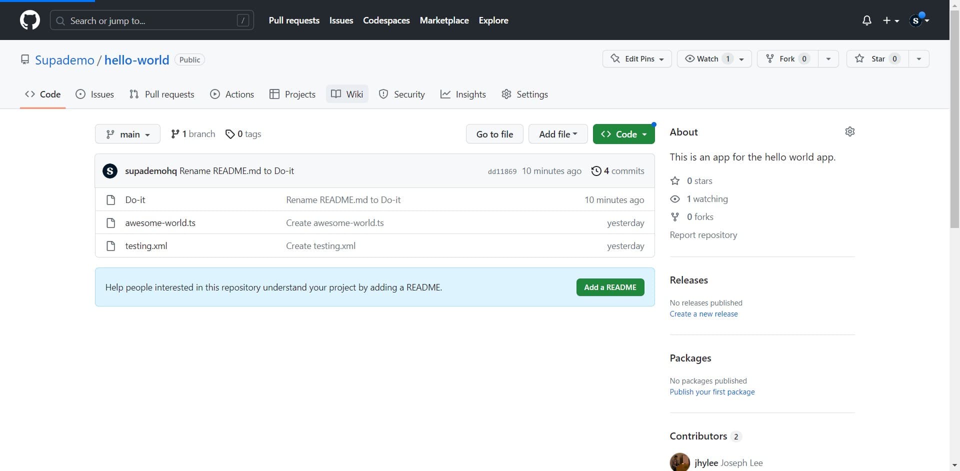Navigate to the Wiki tab