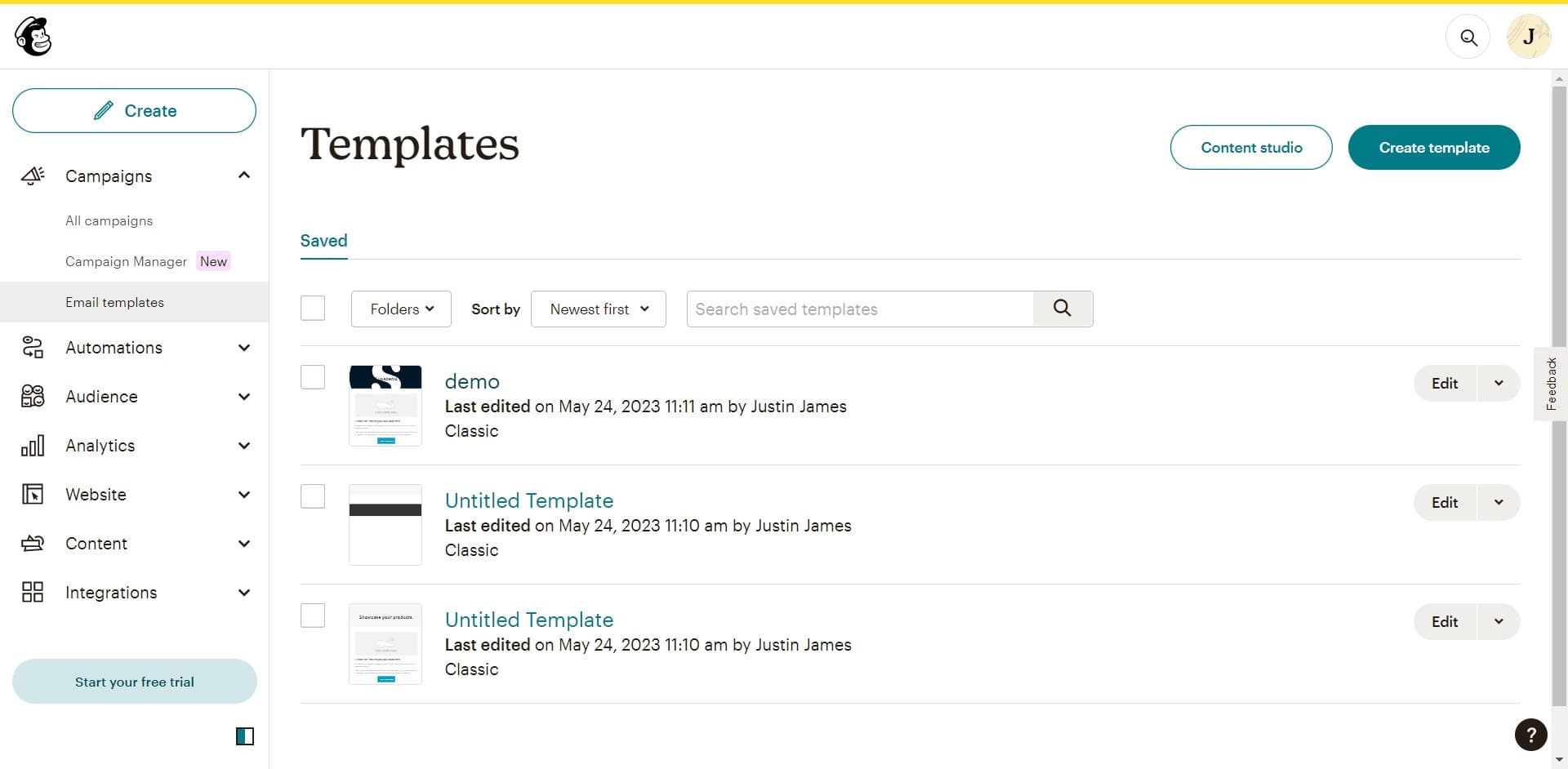 Choose your template base