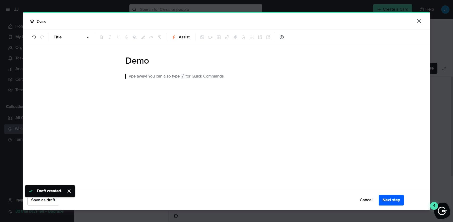 Paste the embed code