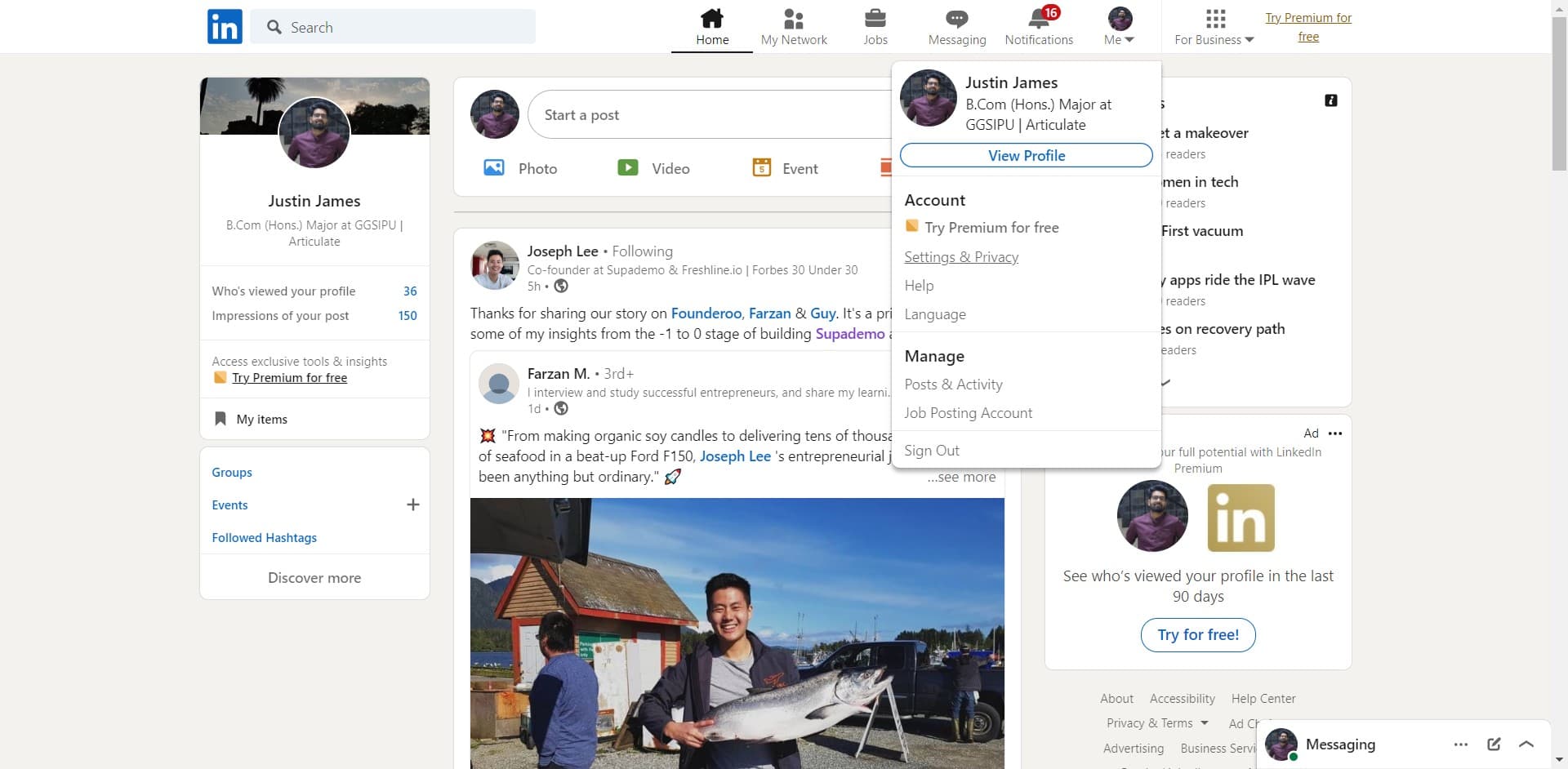 Select Settings & Privacy