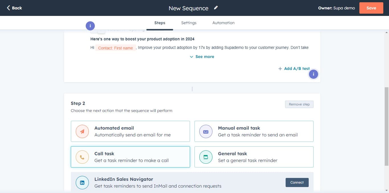 Add a follow-up task