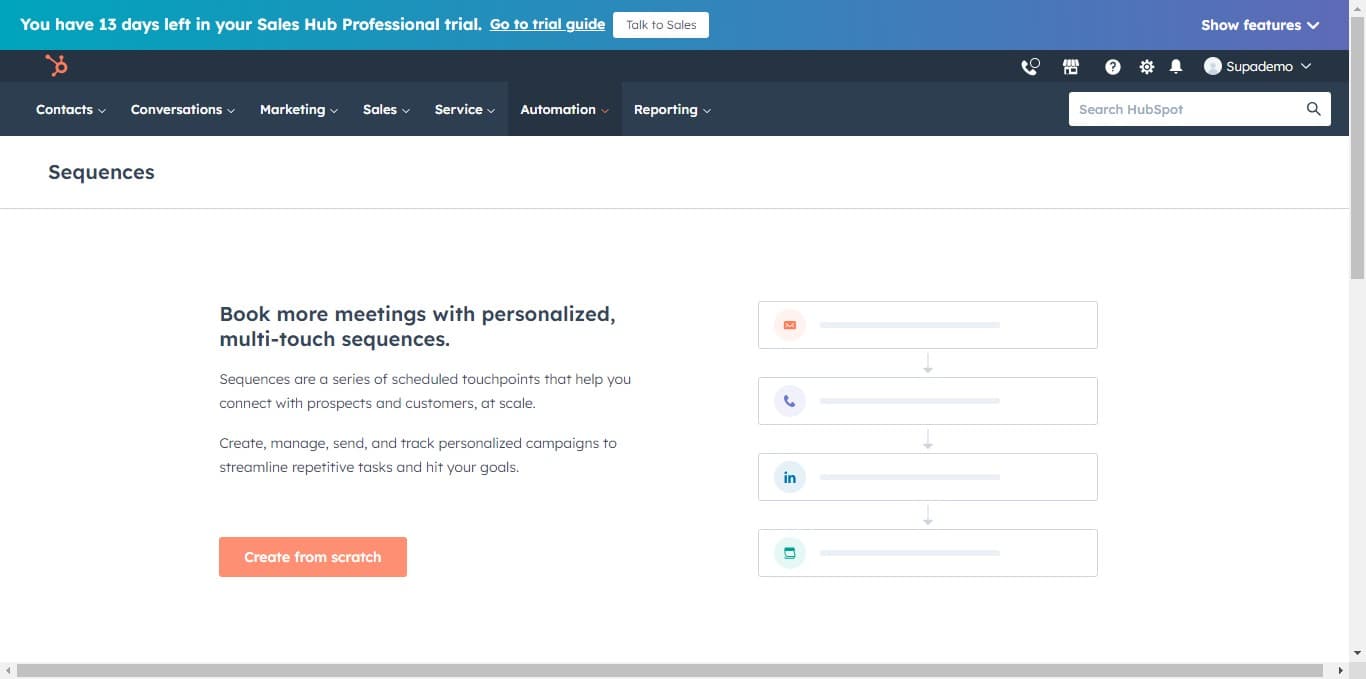 Start creating from scratch