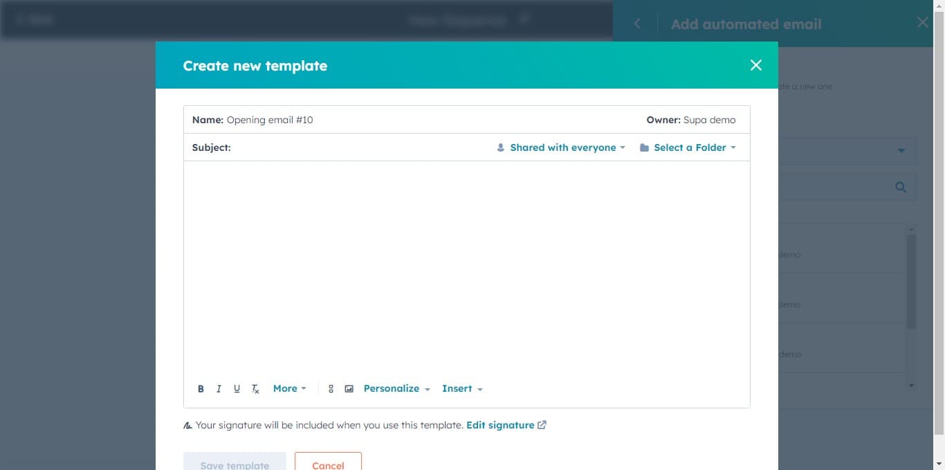 Add email subject line