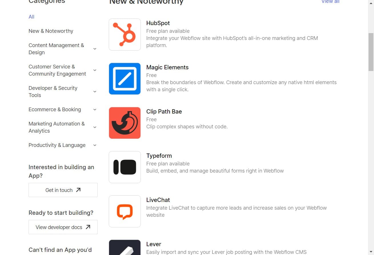 Select your desired app