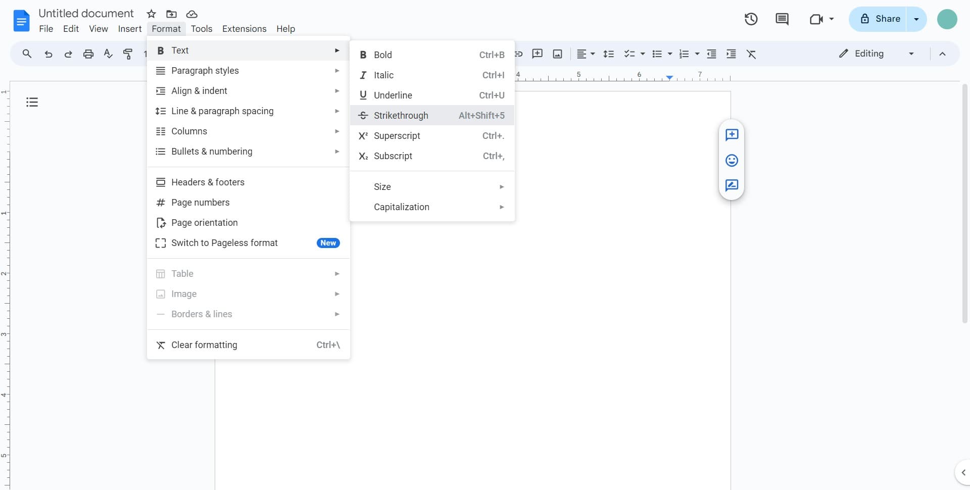 Confirm the formatting