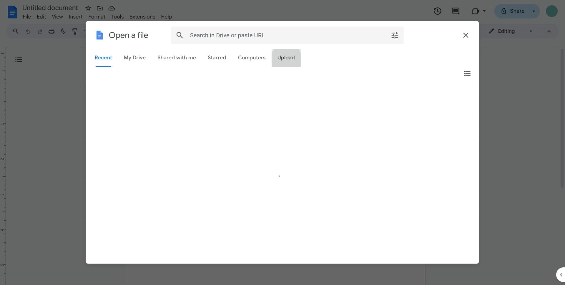 Proceed with file selection