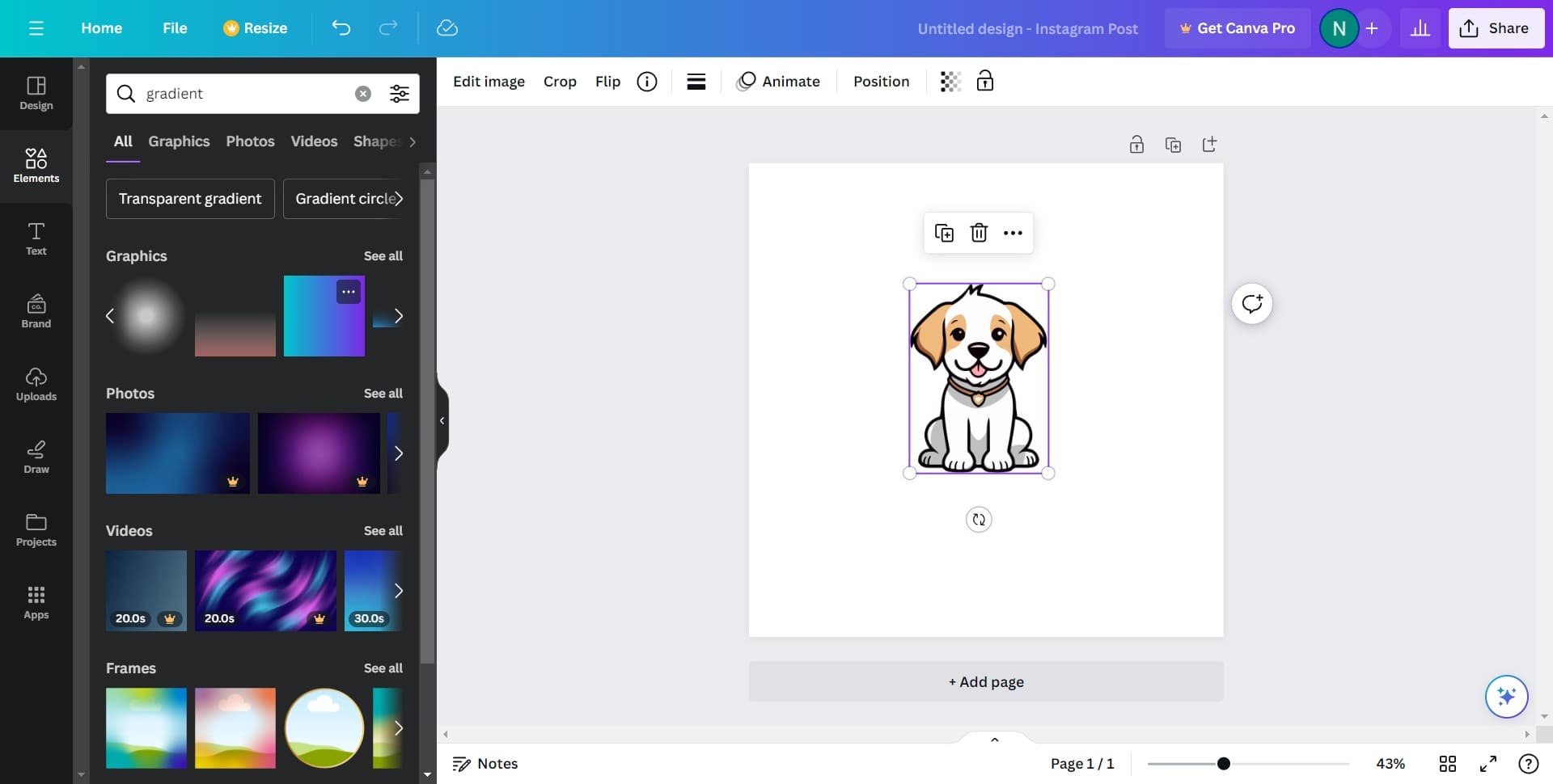 Select Your Preferred Gradient