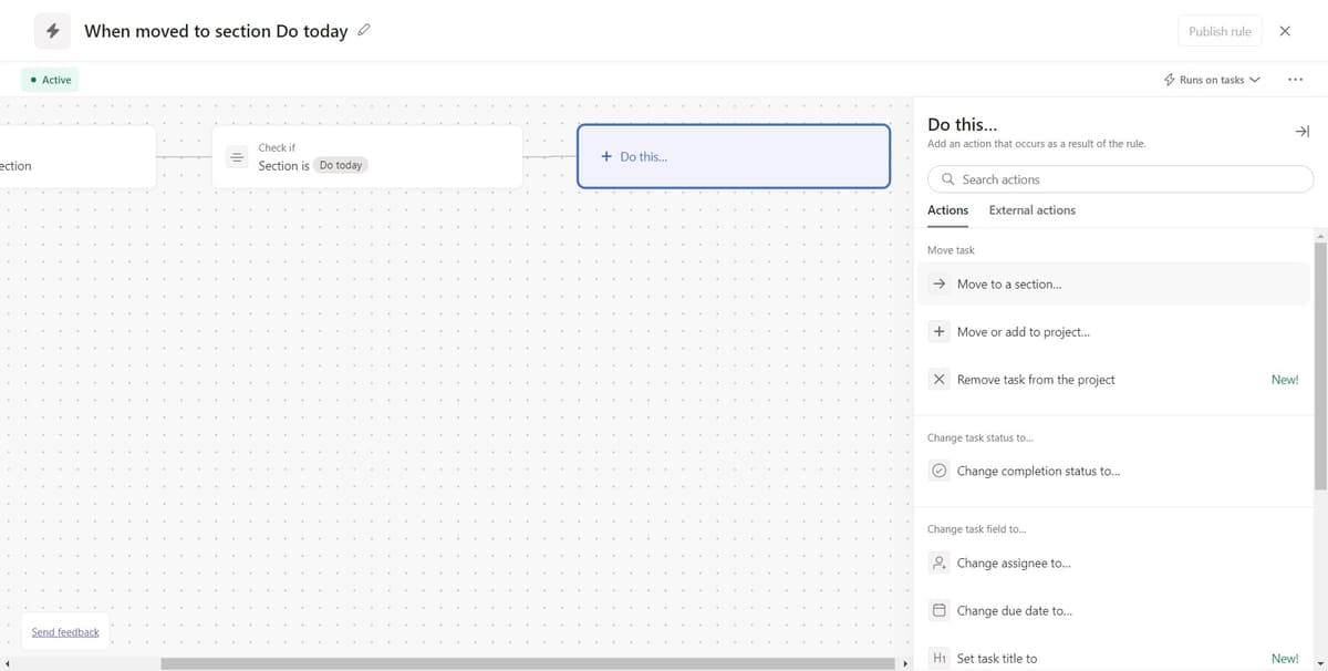 How to Create Custom Task Rule in Asana
