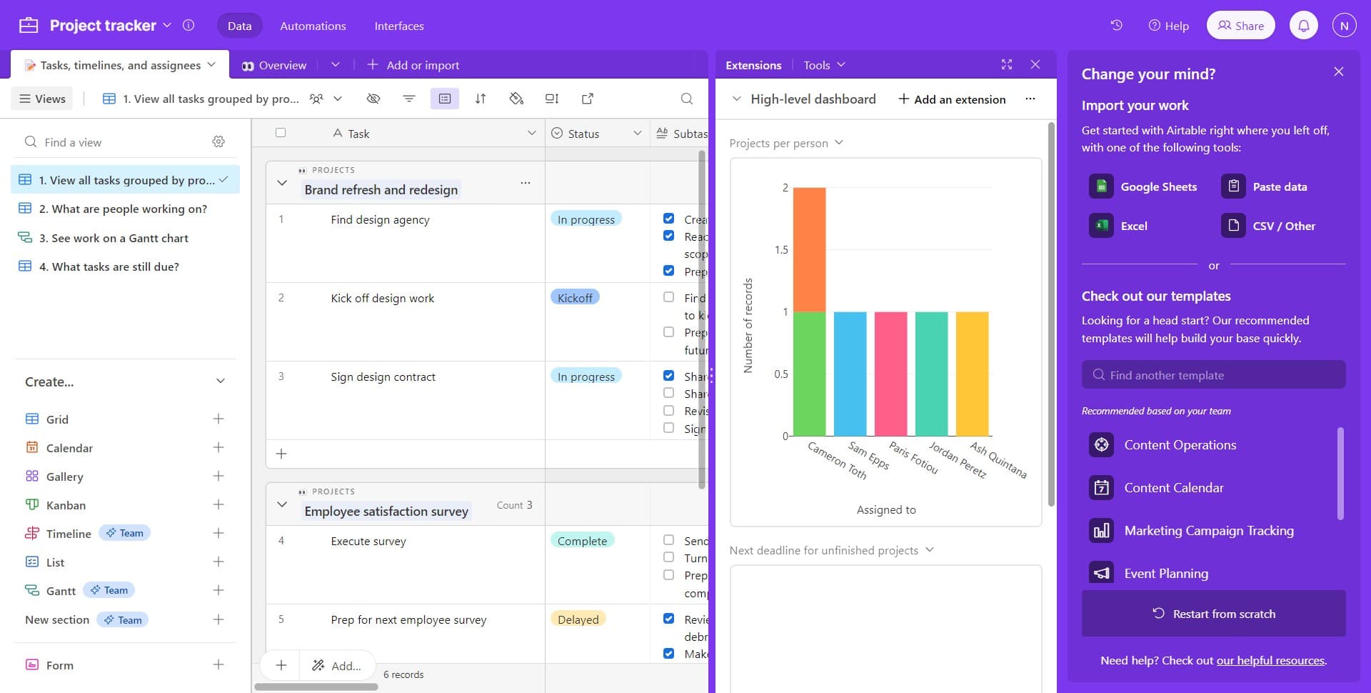 Launch the Brand Refresh project