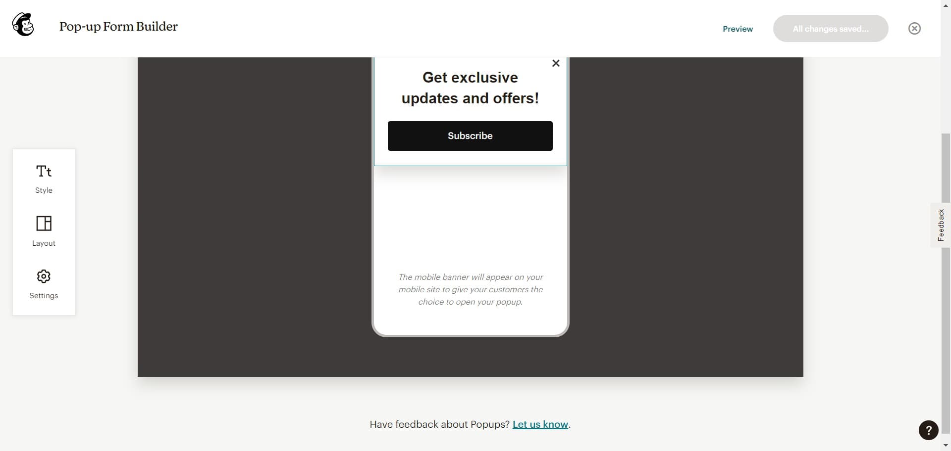 Preview your customized form