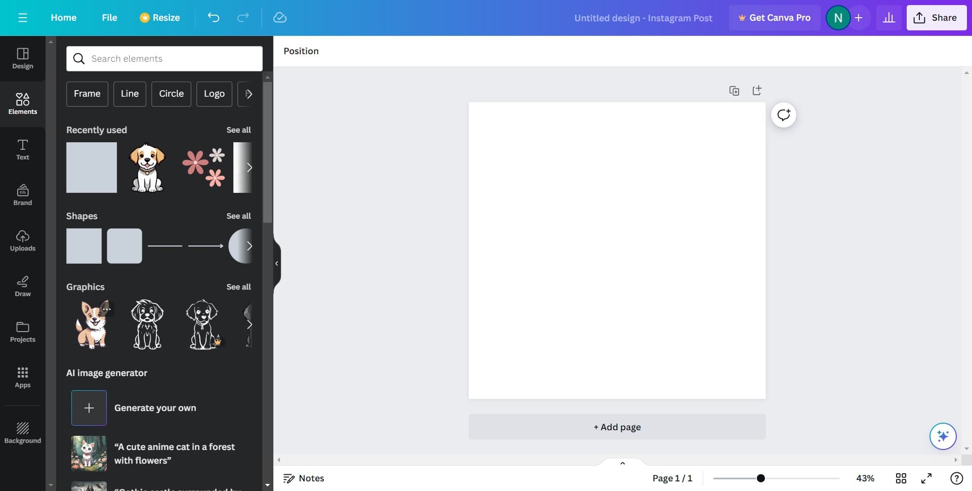 Select an element to animate