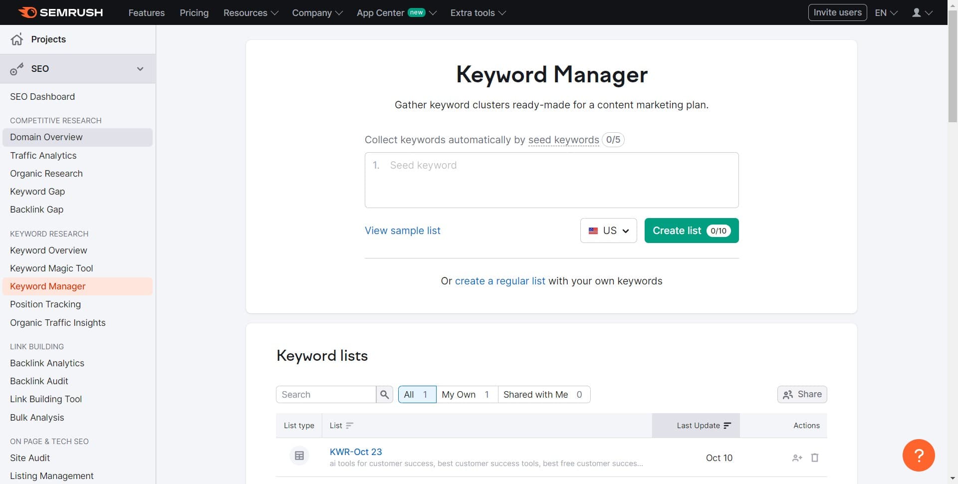 Click on Domain Overview
