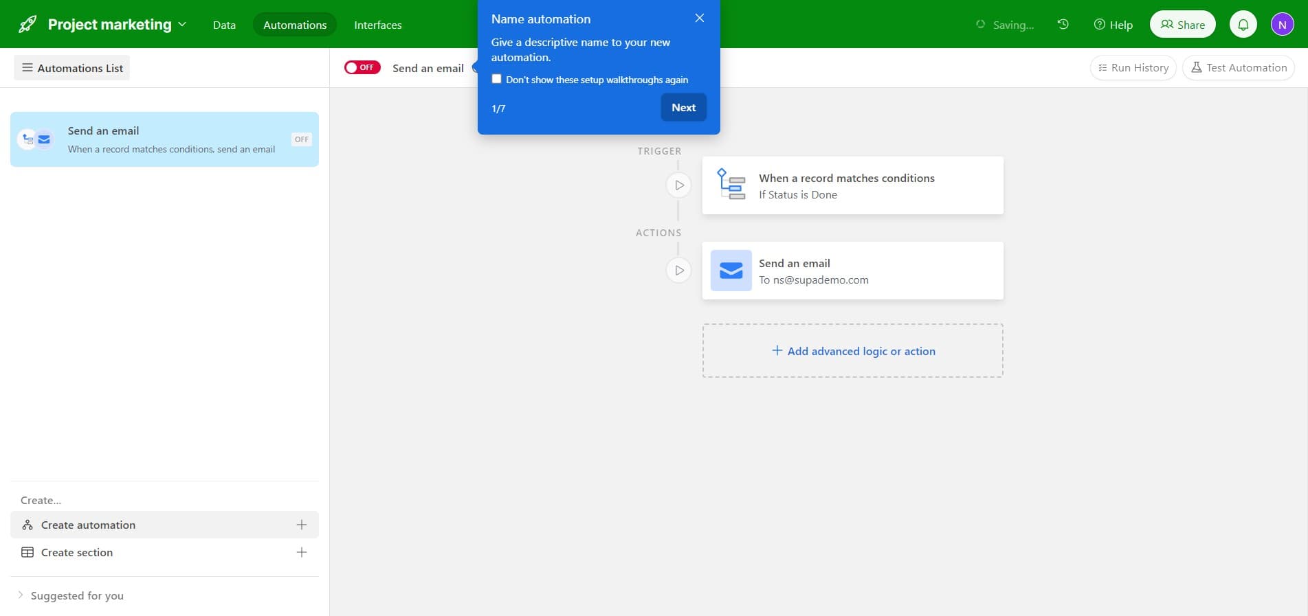 Proceed to configuration