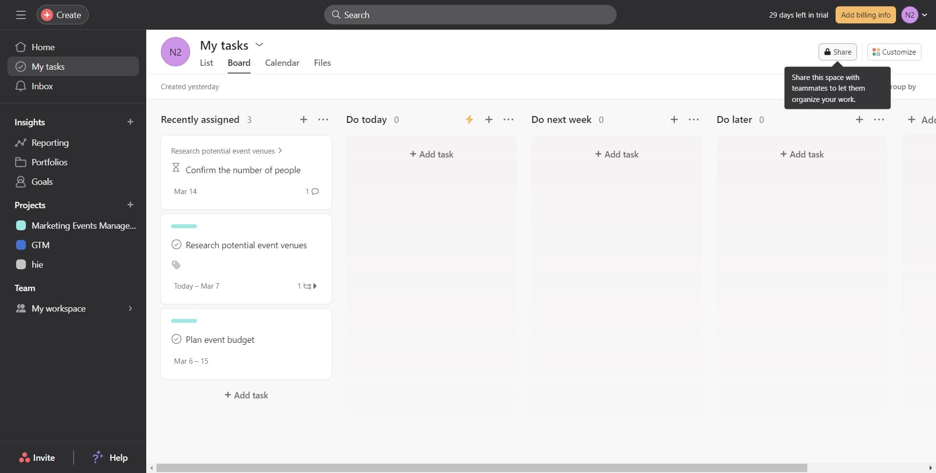 Navigate to workspace settings