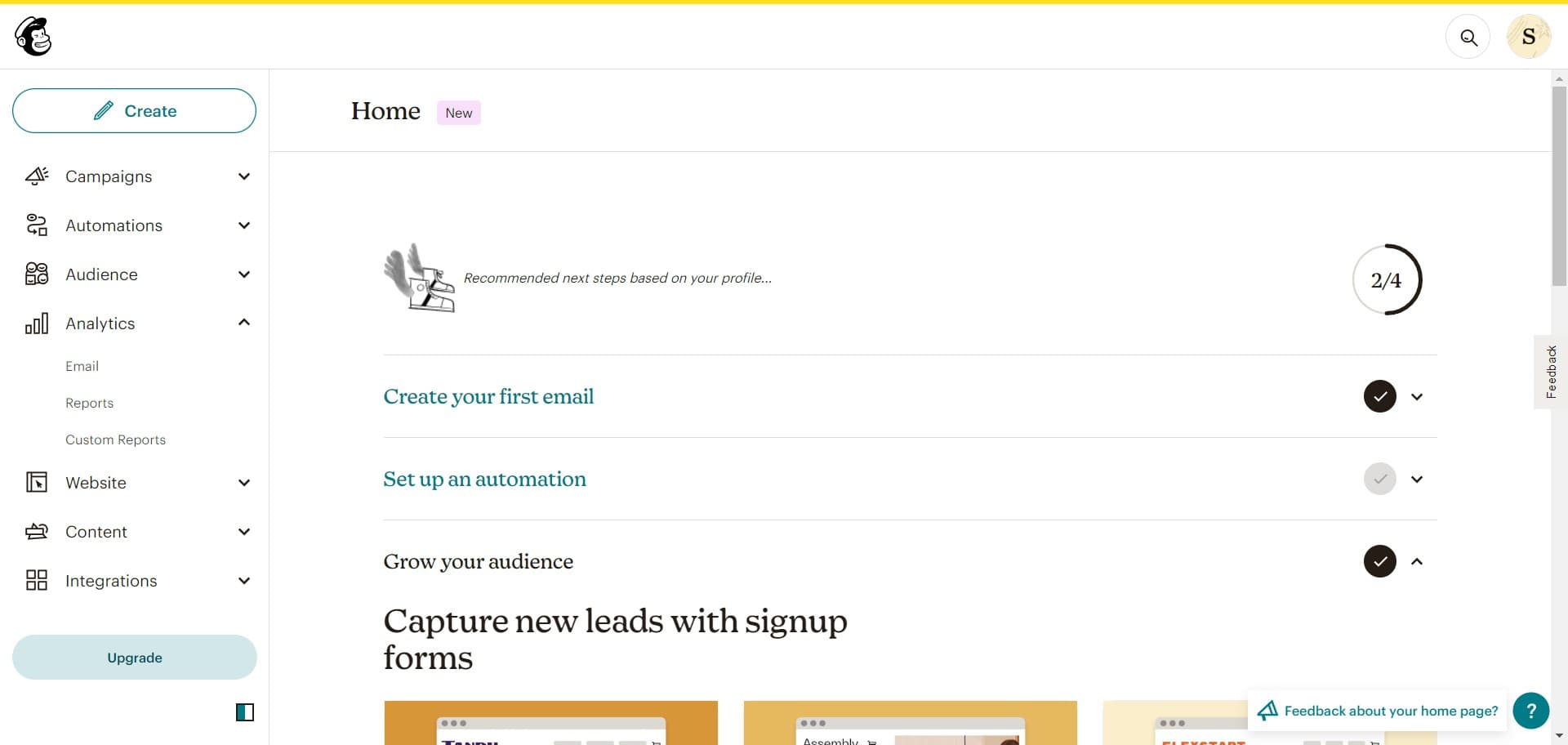 Access the main menu