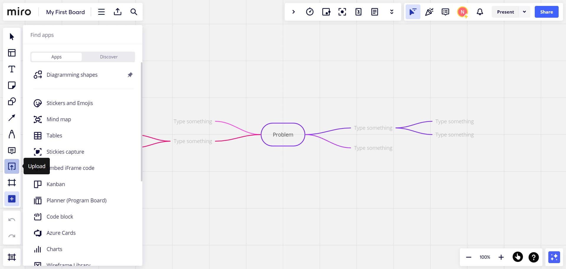 Confirm upload method selection