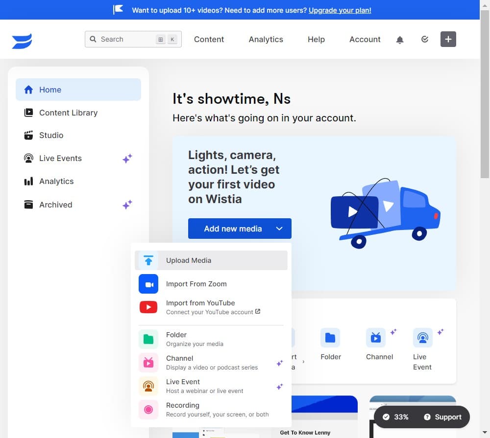 Select your upload method