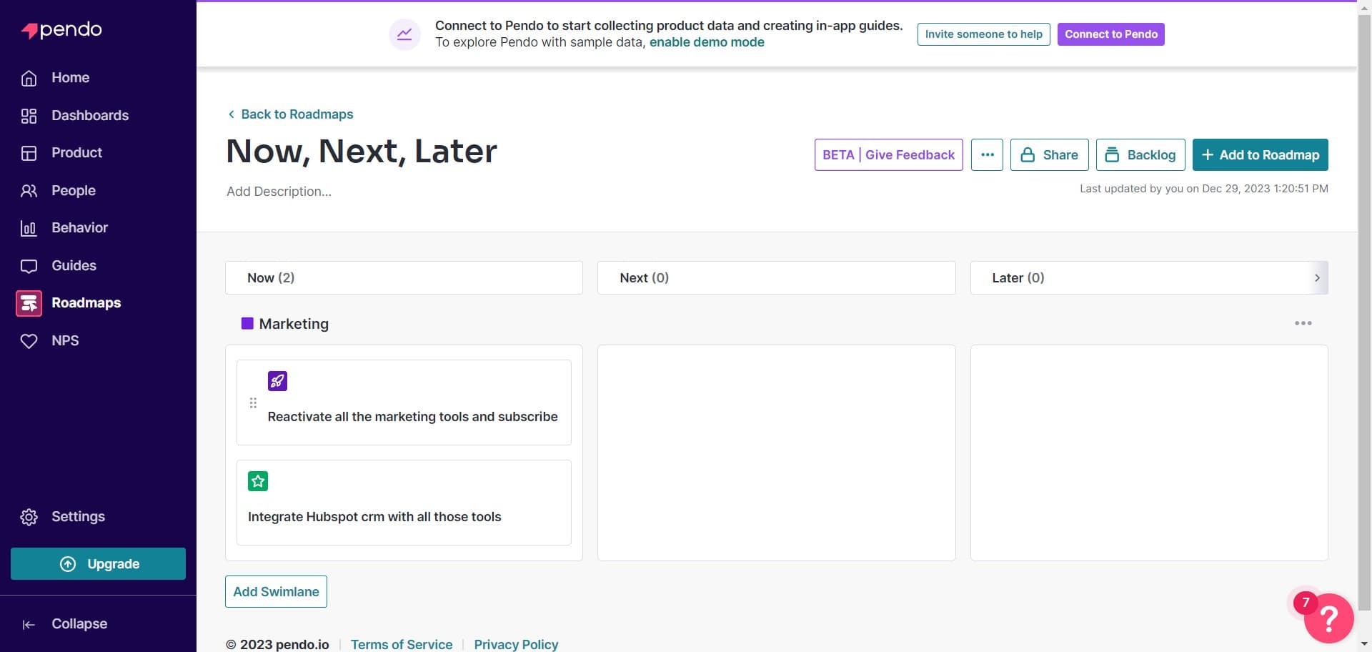 Reactivate initiatives