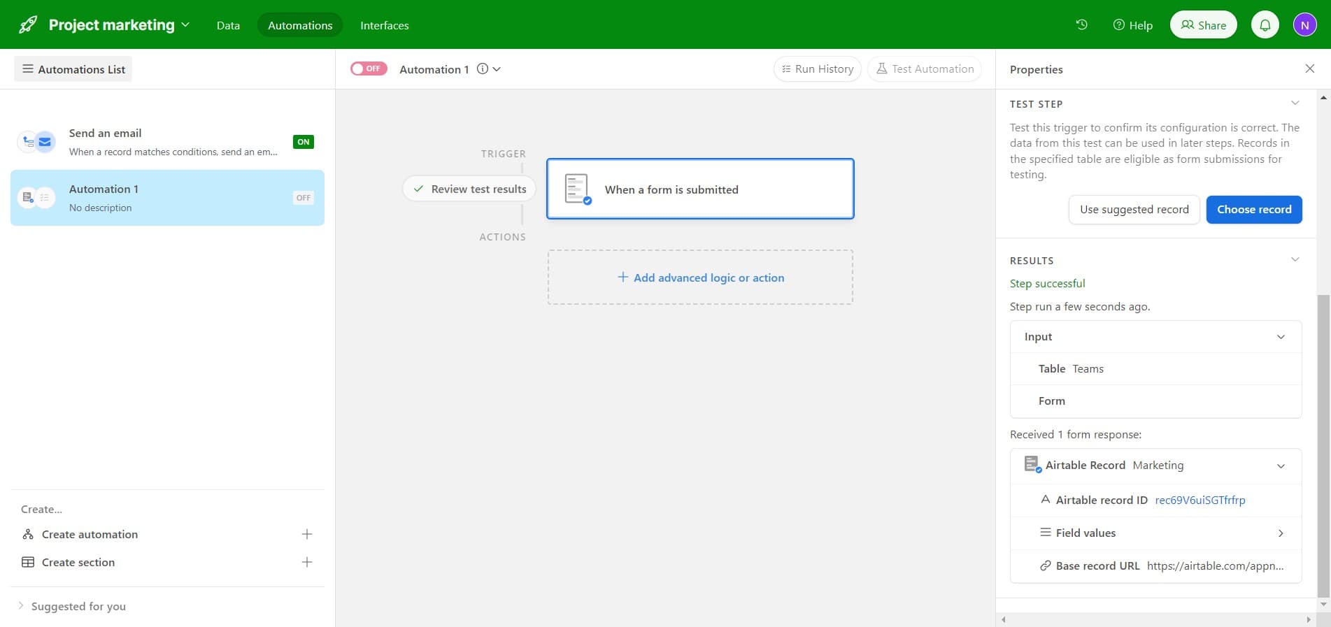 Add advanced logic or action