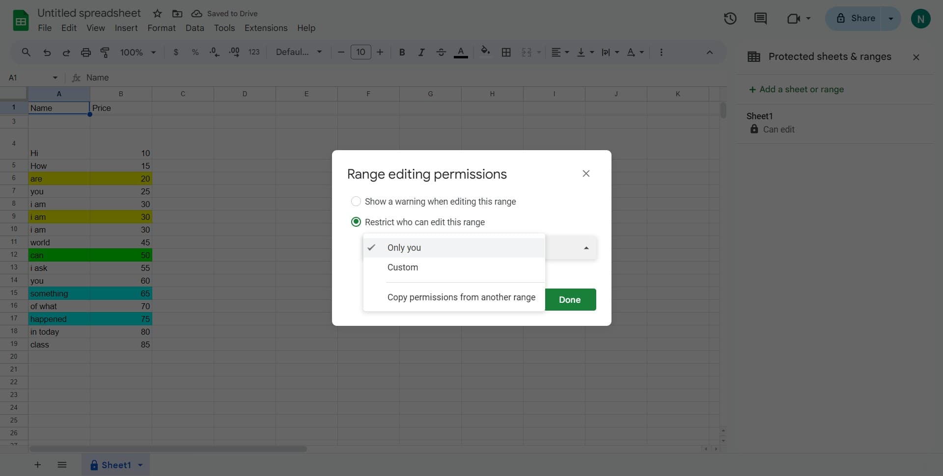 Restrict access to owner only