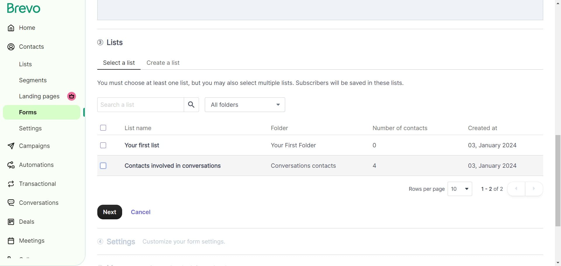 Configure form fields