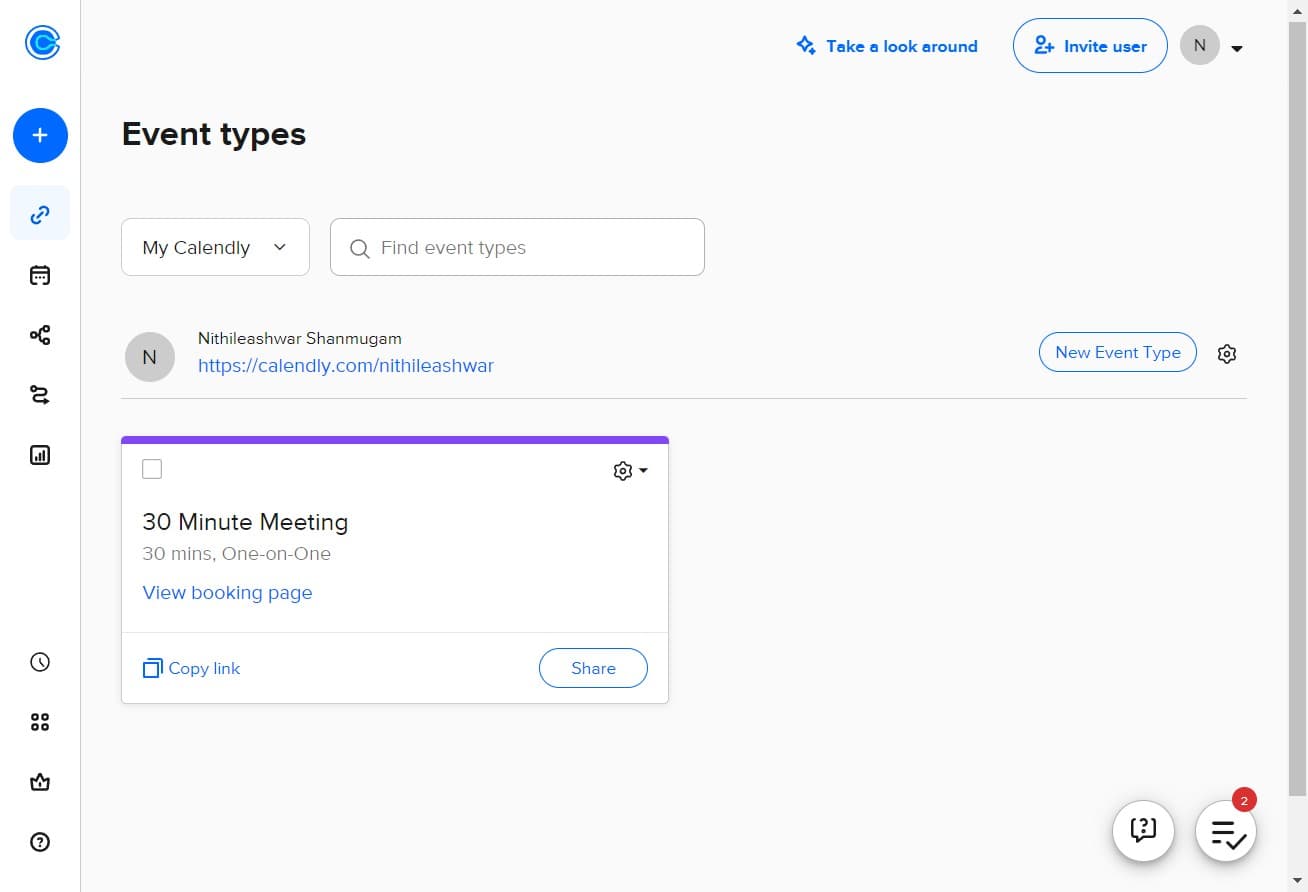 Click on settings menu