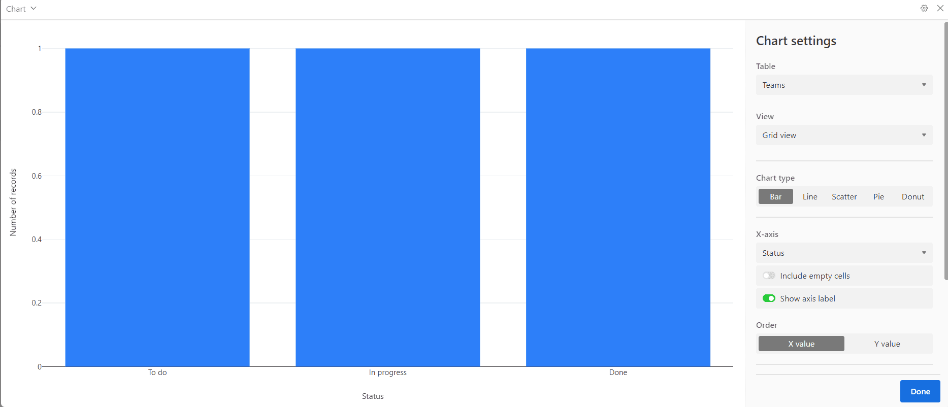 Upload configuration step one