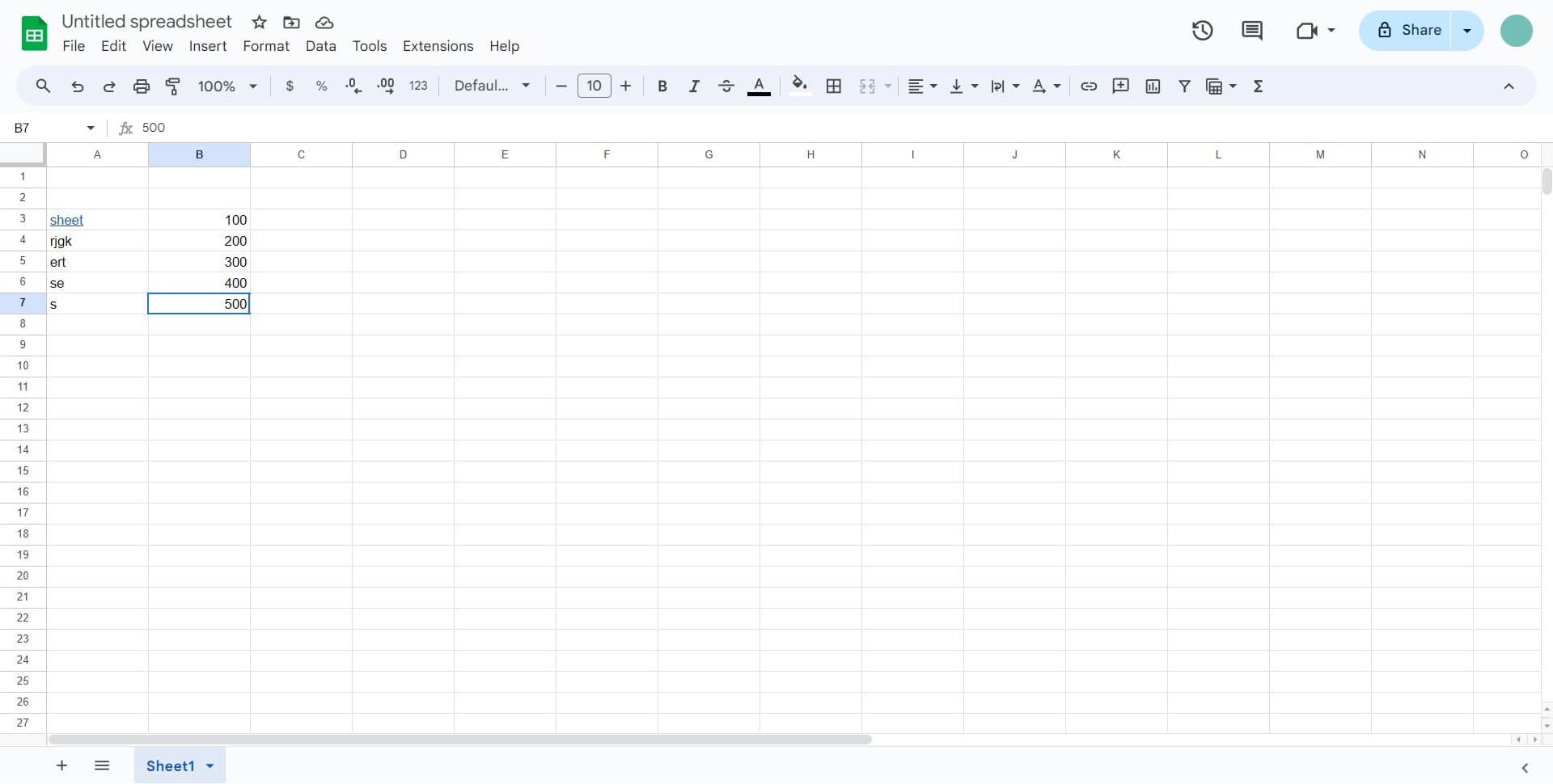Select your chart in the spreadsheet
