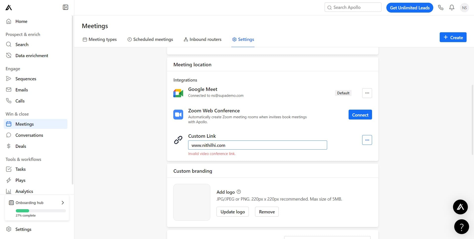 Authorize the integration