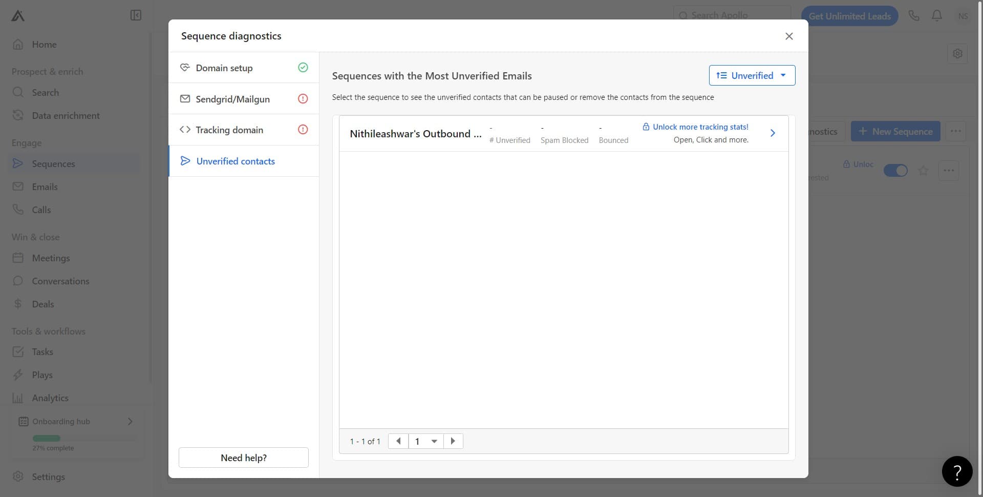Review Unverified Status