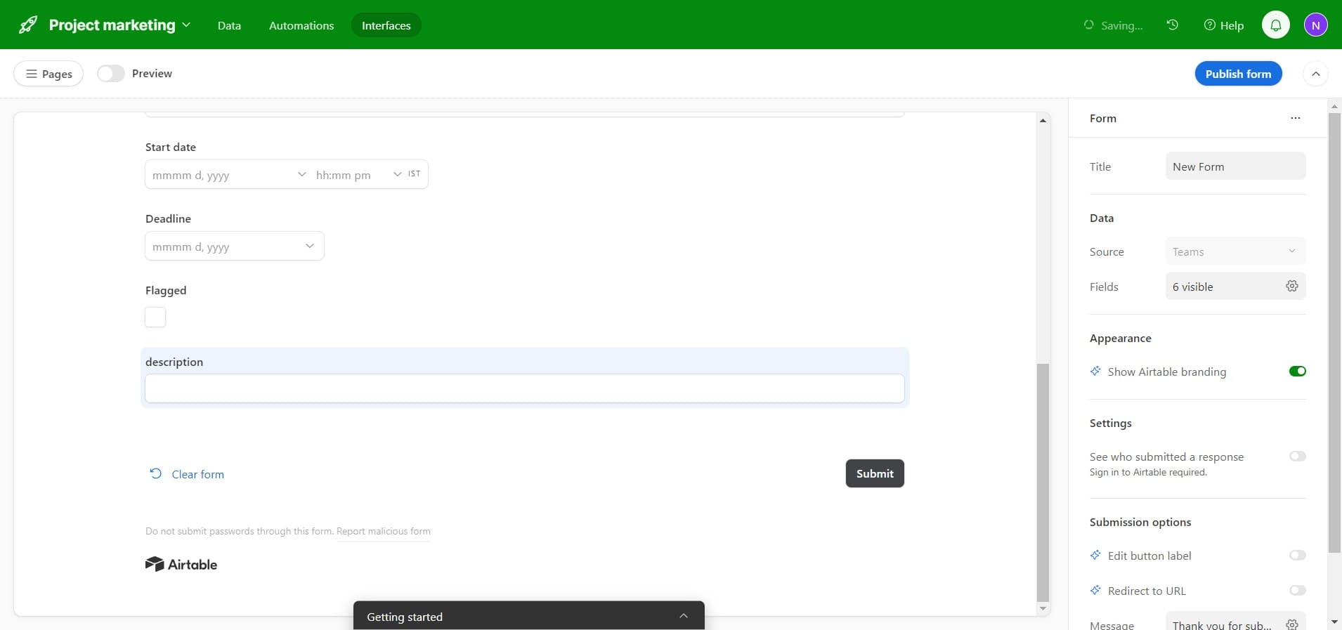 Click on description