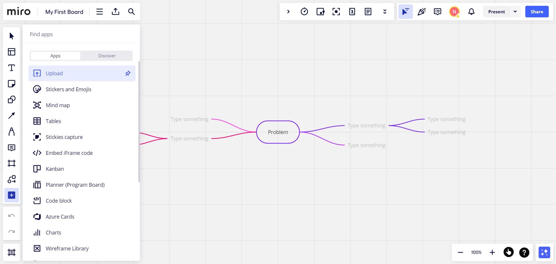 Select Upload option