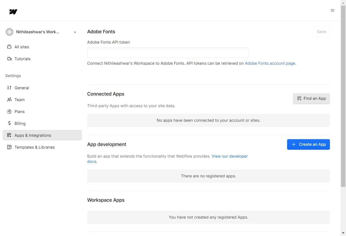 Click on Find an App