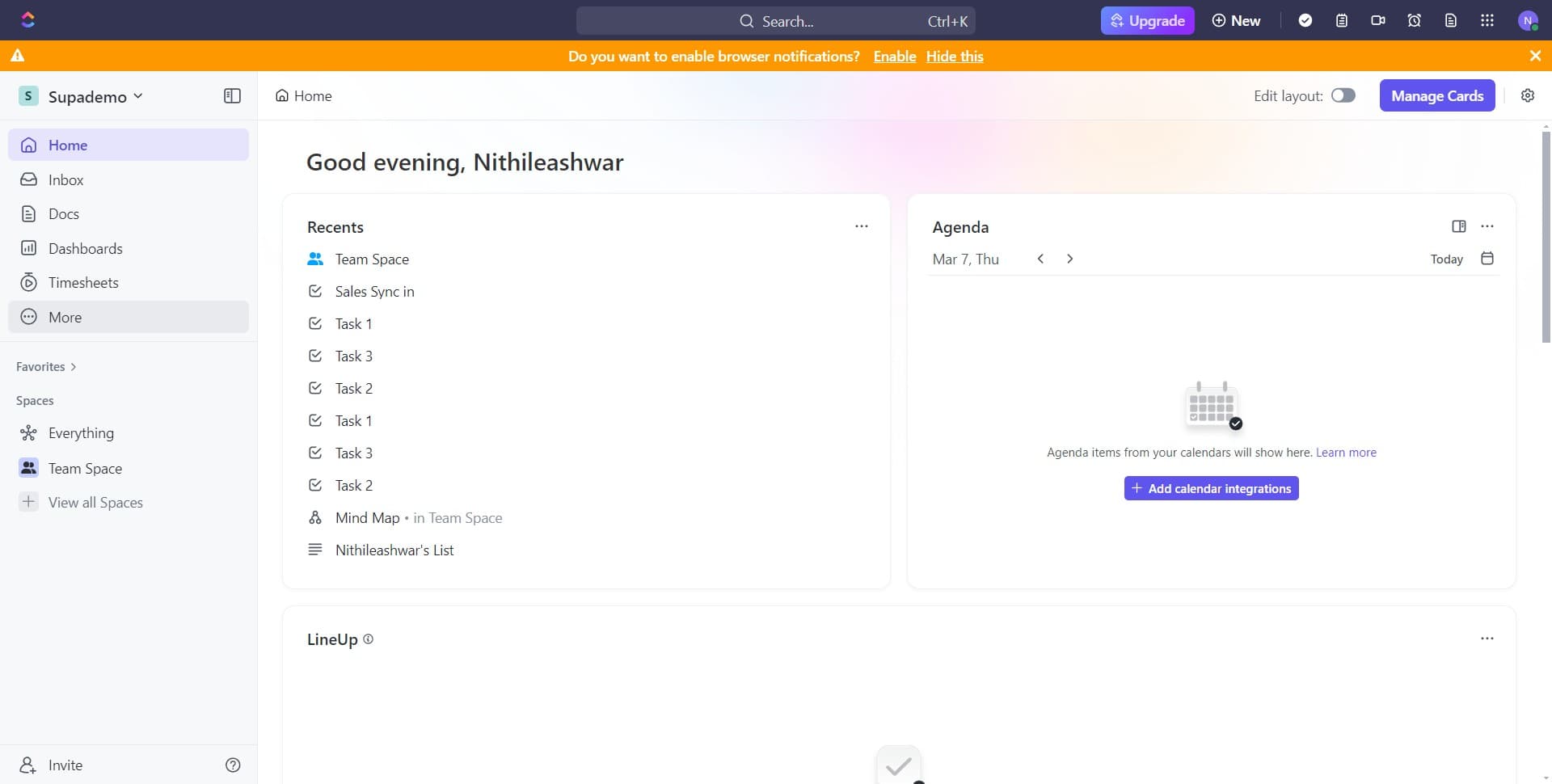 Access additional options