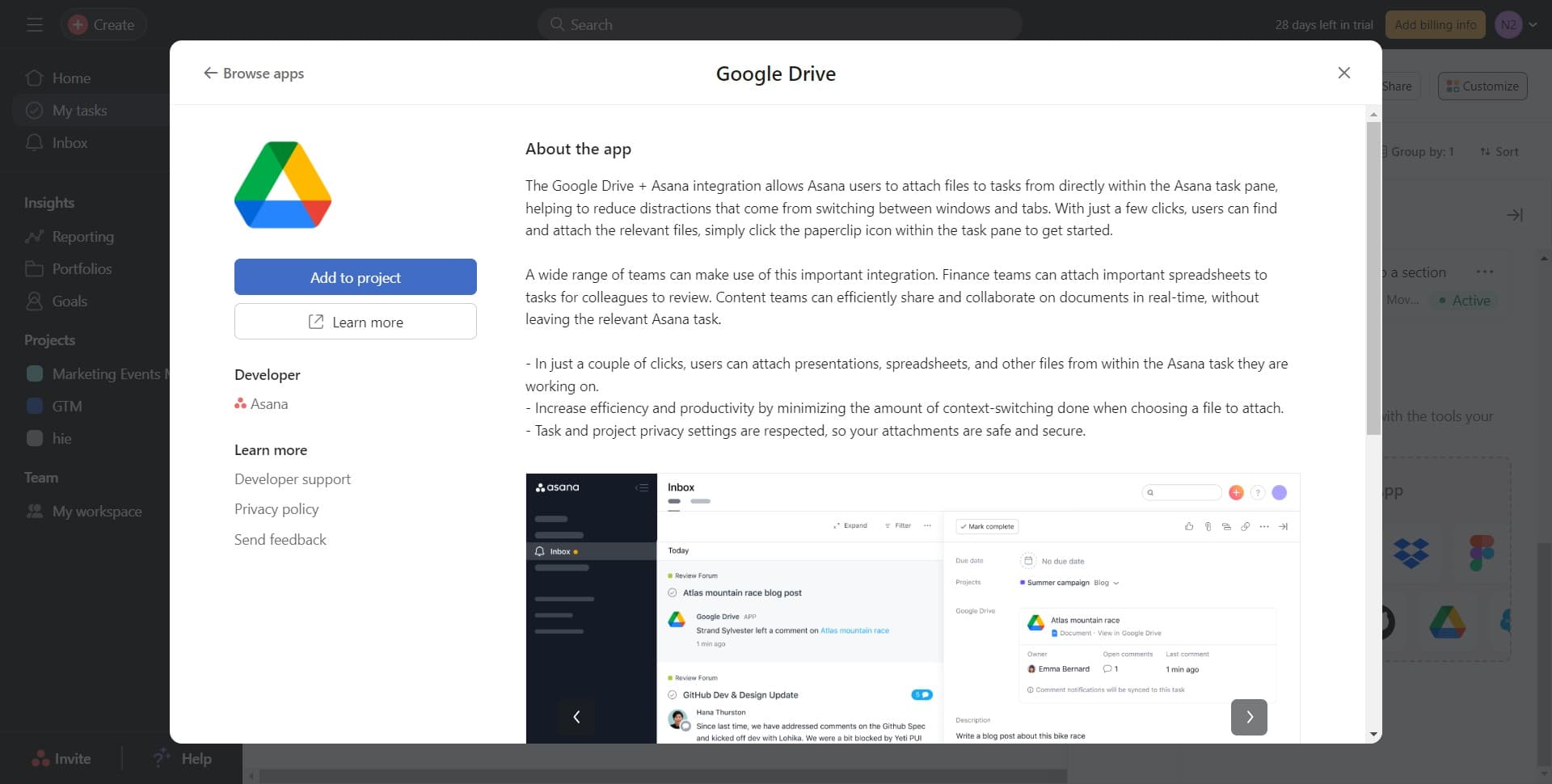 Add integration to your project