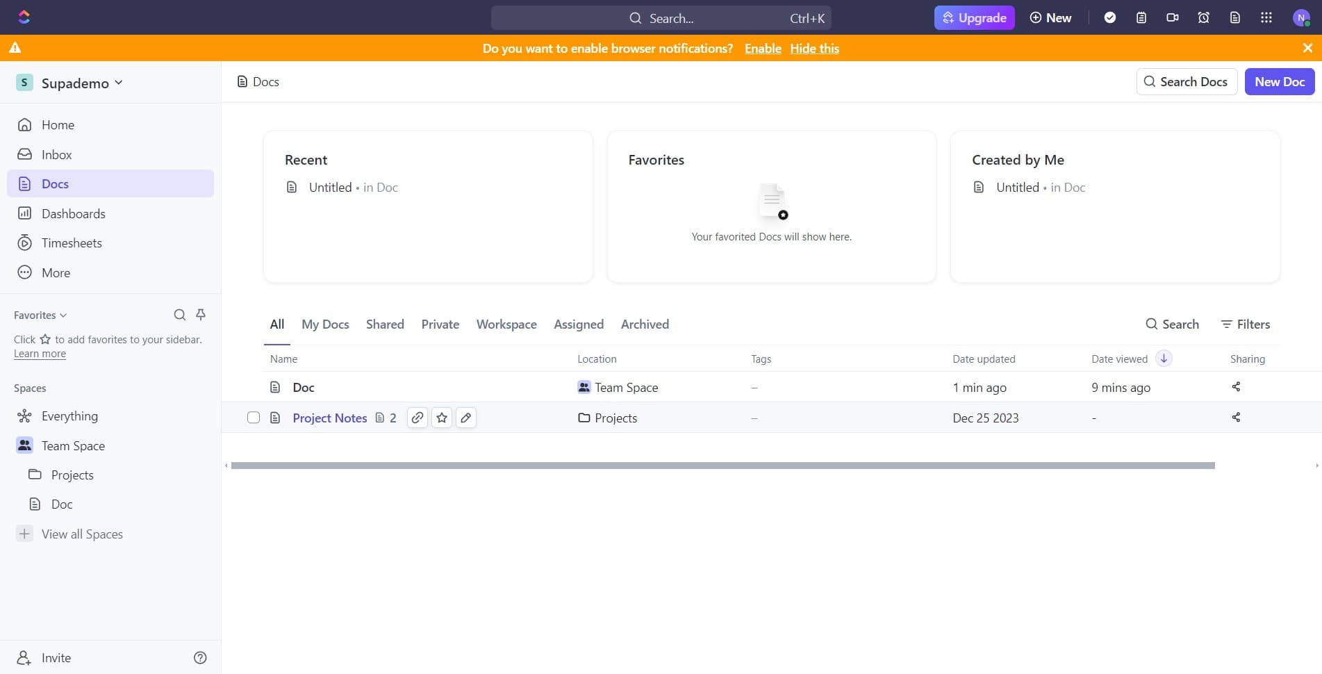 Select your document