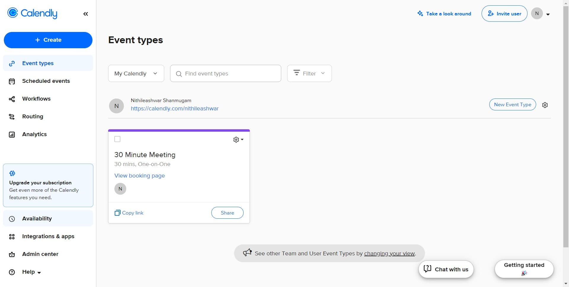 Navigate to Availability settings