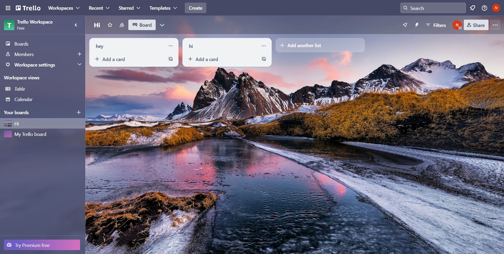Navigate to the settings area