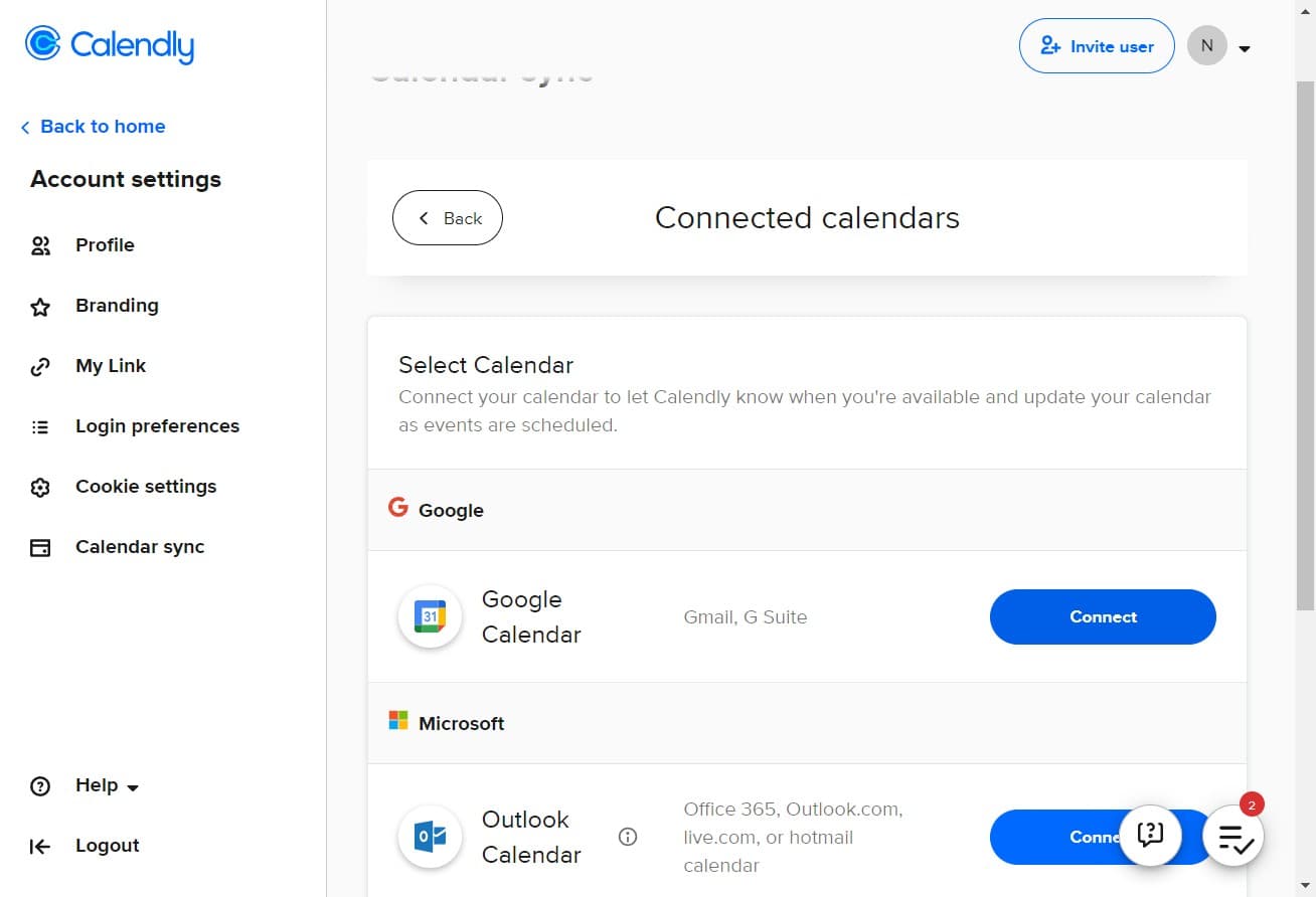 Click Connect button