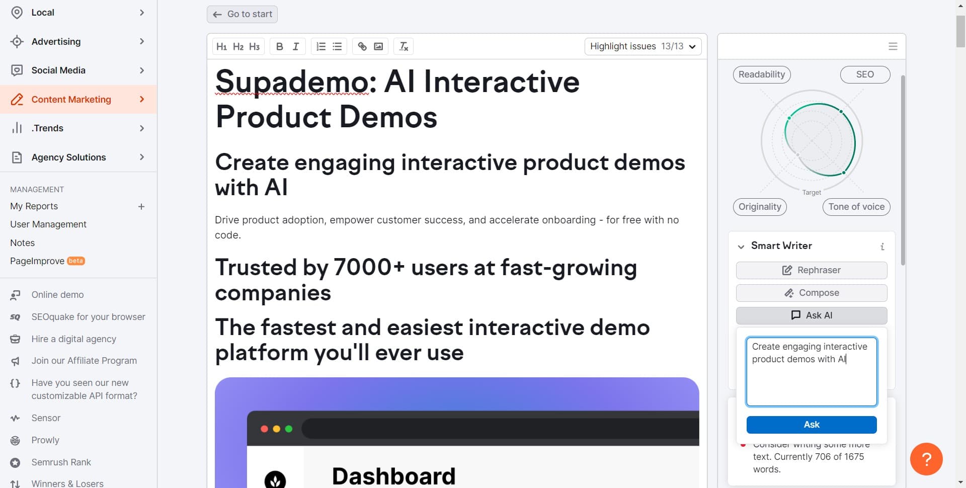 Submit your question or prompt