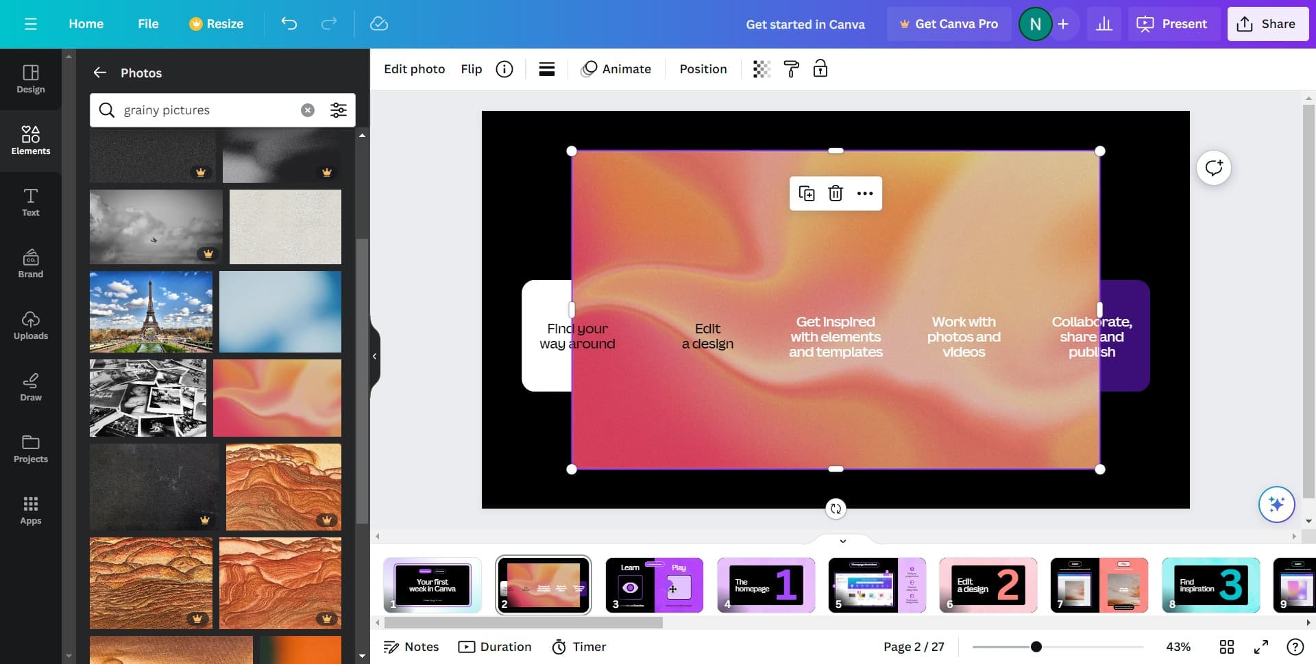 Select your desired texture