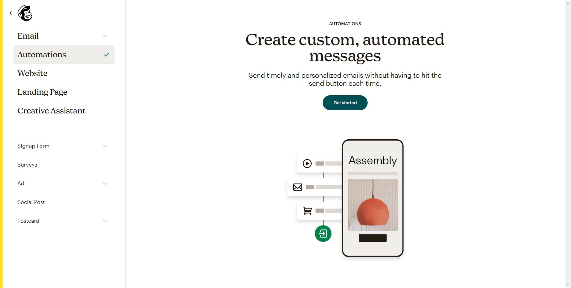 Click on Get started
