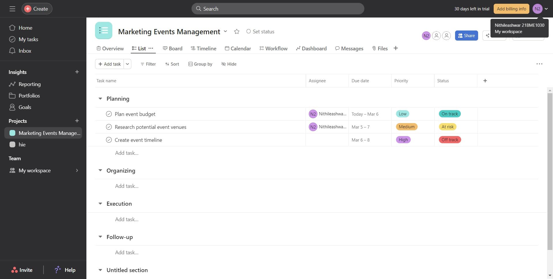 Navigate to account settings