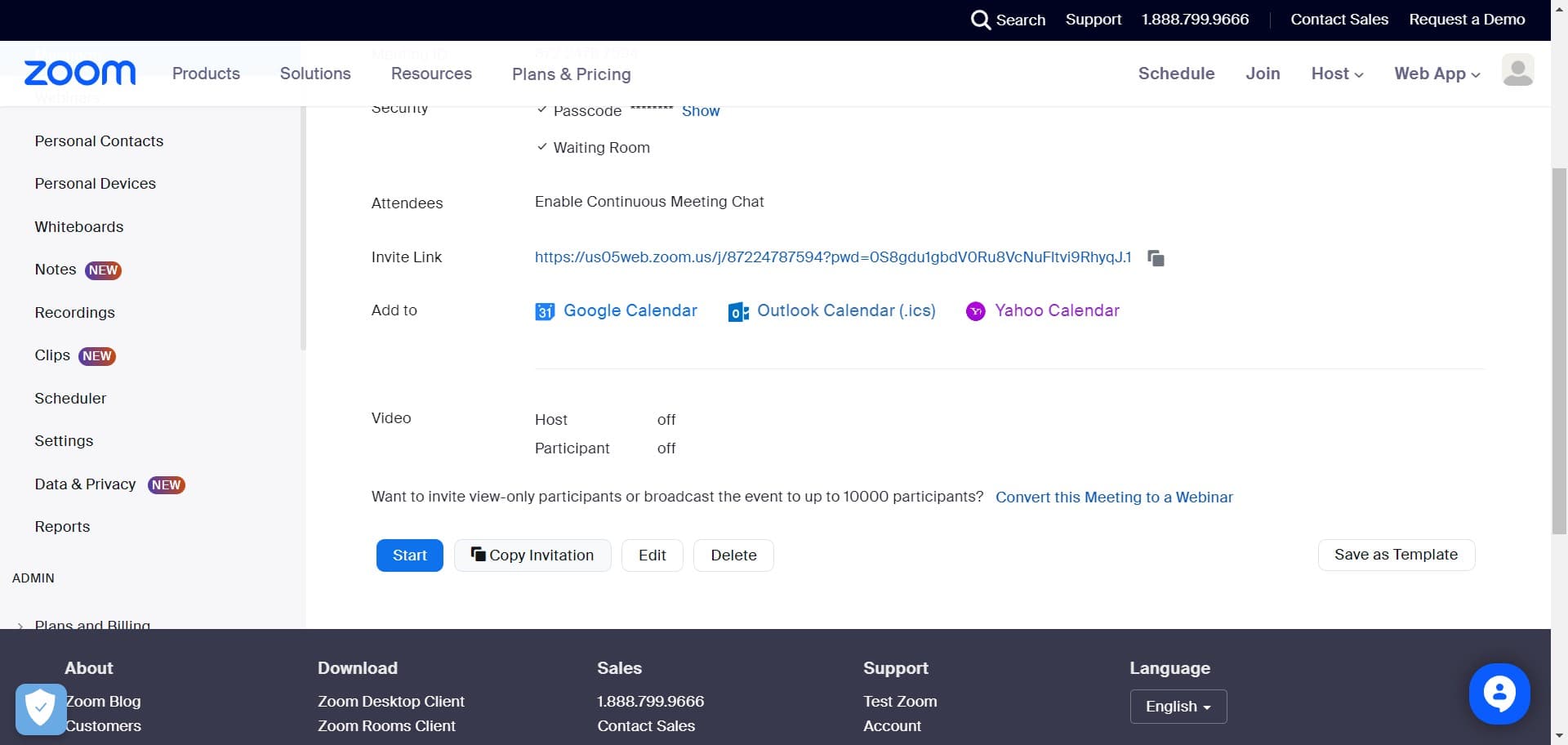 Copy your invitation