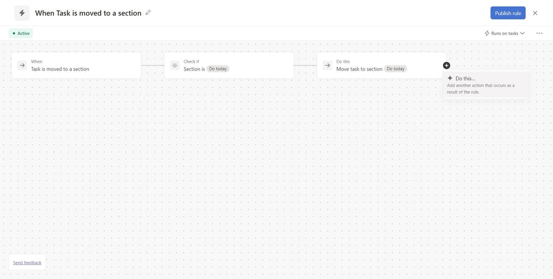 How to Create Custom Task Rule in Asana