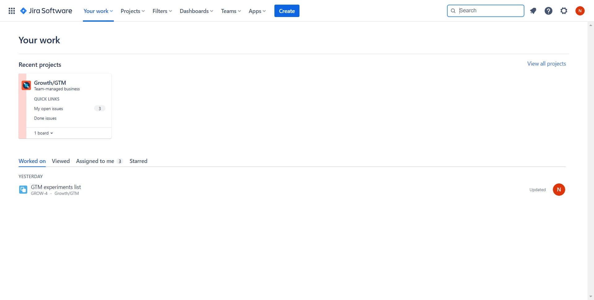 Navigate to the create function