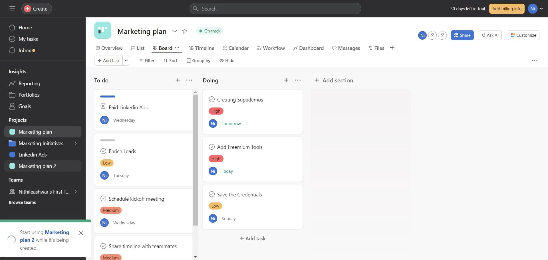 Verify the duplicated project