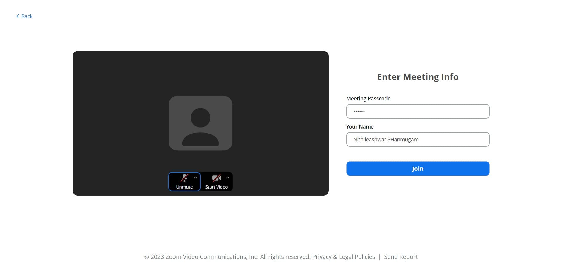 Confirm your join request