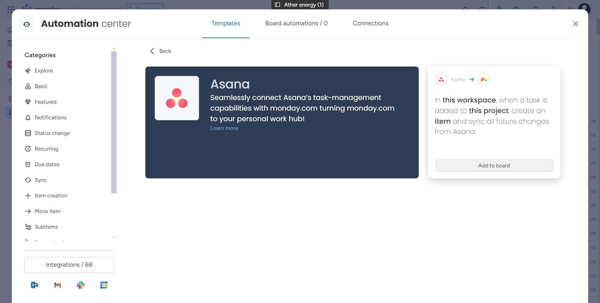 Click on Add to board